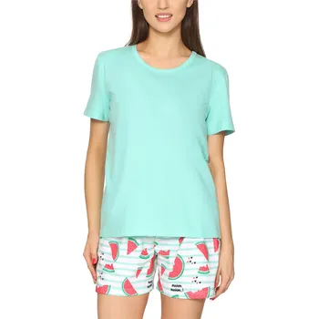 Dámské noční prádlo Merry Style dámské pyžamo bavlna zelené velikost S