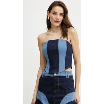 Top Fracomina FS25SJ5002D45001 modrá 55X, vel. S