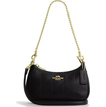 Módní doplněk COACH Kabelka Teri Mini Crossbody Bag With Quilting Gold Black