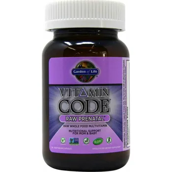 Speciální výživa Garden of Life Vitamin Code RAW Prenatal (multivitamín pro těhotné ženy), 30 rostlinných kapslí Doplněk stravy