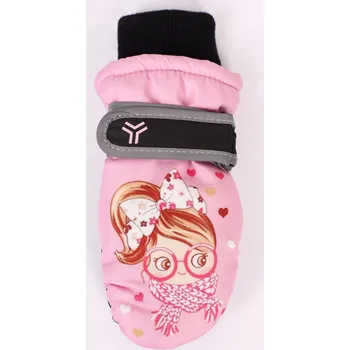 Rukavice Dívčí lyžařské palčáky Yoclub, vel. 12