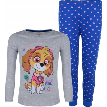 Dívčí pyžamo Pyžamo Tlapková patrola Skye šedé, velikost 128