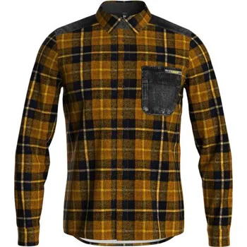 Pánská košile Pánská košile Crazy SHIRT LUMBERJACK - žlutá L