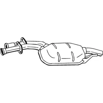 Tlumič výfuku Střední tlumič výfuku BOSAL 175-005