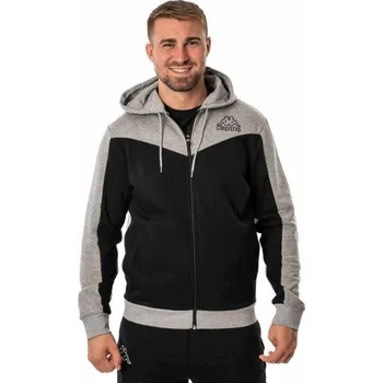 Pánská mikina Pánská mikina Kappa LOGO ILADES 3XL Šedá, Černá