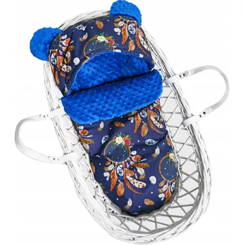 Fusak Fusak pro miminko do korbičky kočárku, Mojžíšova koše MINKY s oušky MEDVÍDEK