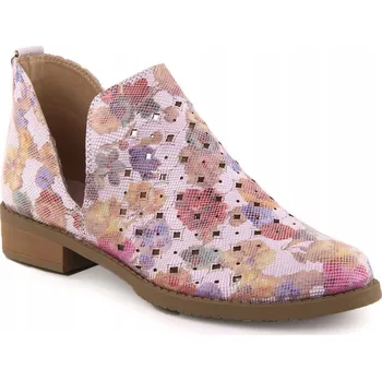 Dámská zimní obuv Růžové dámské kotníkové boty M.DASZYŃSKI SA62-102 vel. 36