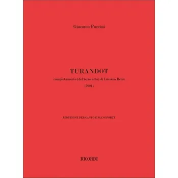 Giacomo Puccini: Turandot (noty na klavír, zpěv)