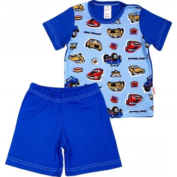 Chlapecké pyžamo PYŽAMO pyžamko KRÁTKÝ RUKÁV AUTÍČKA 80 KLEKLE