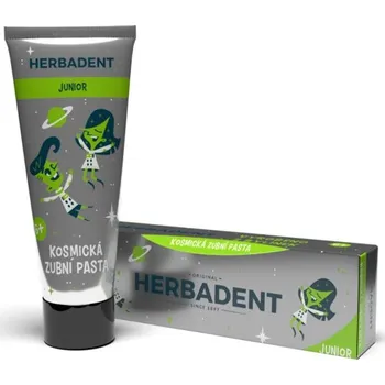 zubní pasta Herbai HERBADENT JUNIOR Kosmická zubní pasta 75 g expirace 30.4.2026 Přírodní zubní pasta pro děti s vesmírnou příchutí