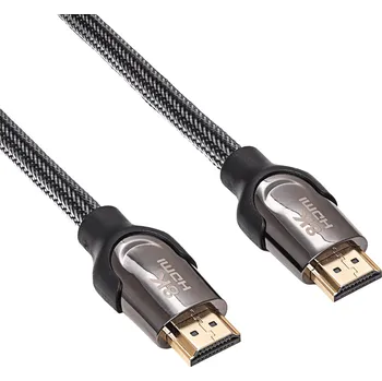 Video kabel Kabel HDMI ver. 2.1 Stíněný 0,5 m AK-HD-05S