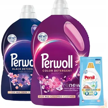 Prací gel Perwoll Renew Dark Bloom Blossom Prací Gel Mix 2x3l (120 praní) +