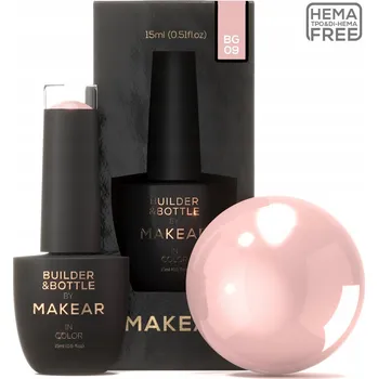 Lak na nehty Makear Gel v lahvičce Builder&Bottle BG09 Stavební gel na nehty 15 ml