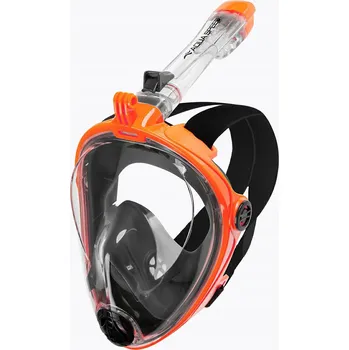 Potápěčská maska Potápěčské Brýle celoobličejová Aqua Speed s červenou trubičkou S/M