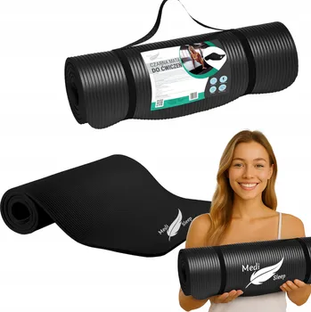podložka na cvičení Podložka na cvičení Medi Sleep 183 cm x 61 cm černá
