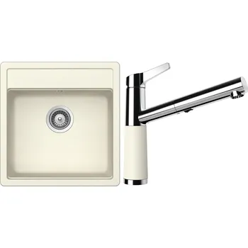 Kuchyňský dřez Set Schock S10-5 (dřez Mono N-100S Magnolia + baterie SC-510.120 Magnolia)