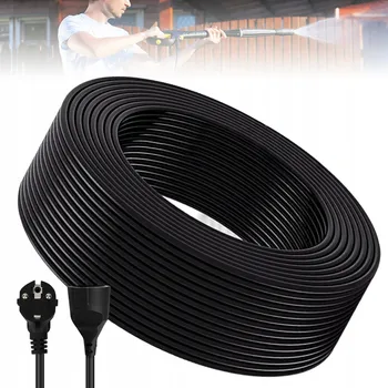 Napájecí kabel Bedee Prodlužovací Kabel do zahrady 30 m, 1 ks , zásuvky, černá
