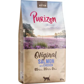 Krmivo pro kočku Purizon pro koťata losos s kuřecím - bez obilovin - NEU Sparpaket: 2 x 6,5 kg