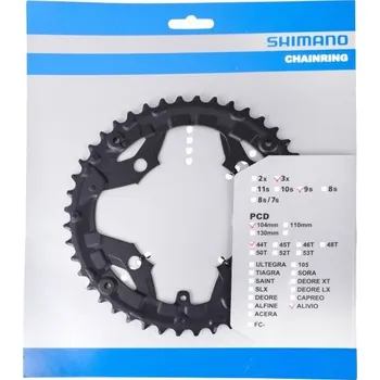 Převodník na kolo SHIMANO FC-T4010 9-k. Převodník 44z. Alivio černý 104mm