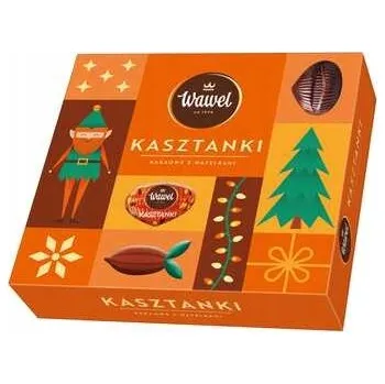 Čokoláda Čokoládové pralinky Kaštanky Bonboniéra Wawel 330g