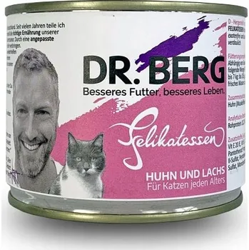 Krmivo pro kočku DR. BERG Felikatessen Kuřecí a losos 200g