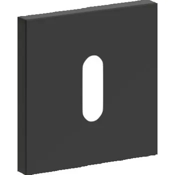 Dveřní kování Rozeta na klíč hranatá černá Fiumo - komplet 2ks