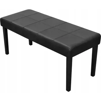 Lavice bez úložného prostoru 106 x 43 x 46 cm černá