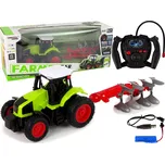 RC traktor 1:16 s gumovými koly a odnímatelným pluhem