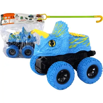 Lean Toys Vozidlo s třecím pohonem Triceratops modré