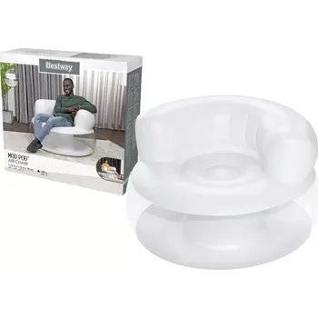 Nafukovací křeslo Bílý 112 x 112 x 70 cm Bestway