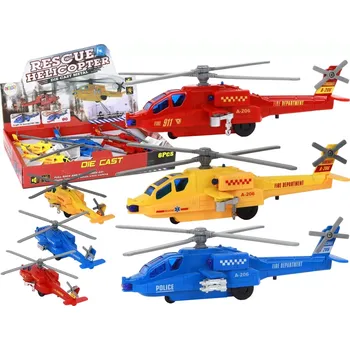autíčko Lean Toys Hliníkový záchranný vrtulník Mix Drive