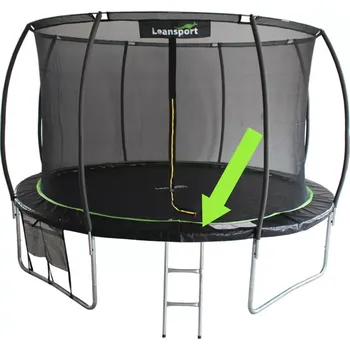 Trampolína Ochranný kryt pružin na trampolínu Sport Max 16 ft, černo-zelený