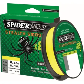 Rybářská šňůra Pletená Šňůra Spiderwire Stealth Smooth8 Žlutá 0,11mm 10,3kg 2000m