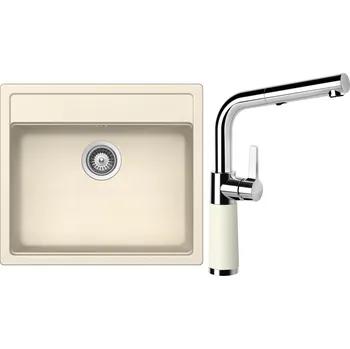 Kuchyňský dřez Set Schock S9-11 (dřez Mono N-100 Magnolia + baterie SC-540.120 Magnolia)