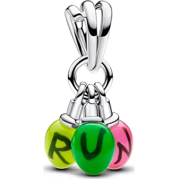 Přívěsek Přívěsek STŘÍBRO 925 Charms Korálek STRANGER THINGS Světýlka RUN