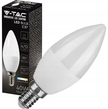 Žárovka LED žárovka VT-1855 5.5W E14 SVÍČKA 4000K 470lm A+