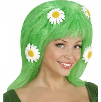 Karnevalová paruka DÁMSKÁ PARUKA ZELENÁ SEDMIKRÁSKY JARO