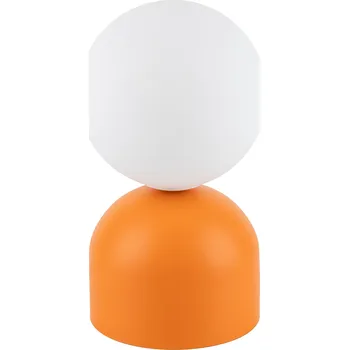 Lampička Noční lampa MIKI ORANGE skleněná bílé stínidlo koule na žárovku G9 16041 TK Lighting