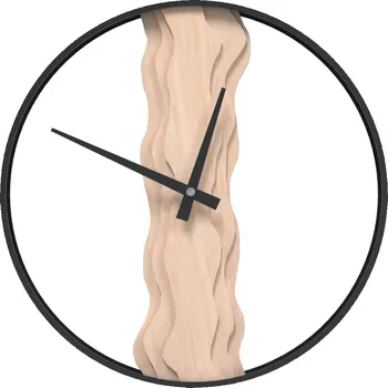 Hodiny Nástěnné hodiny rustikální hnědé 35x4,5 cm