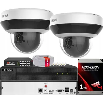 Bezpečnostní kamera Sada IP monitoringu: 2 Mini PTZ kamery 4MPx PTZ-C4MP a 1TB HDD Hikvision