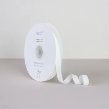 Stuha Bella Rose Sametová stuha 1 cm – Cream (10 m)