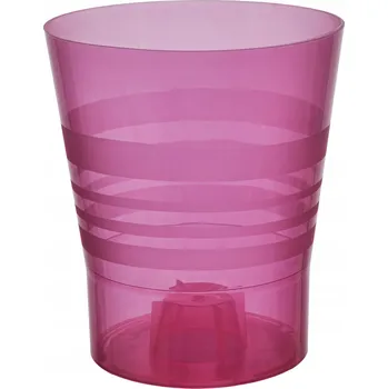 Květináč Květináč Orchid Plast Orchidej 11 h13 - poloprůhledný červený.