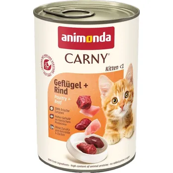 Krmivo pro kočku 12x400g animonda Carny Kitten - Hovězí a drůbeží