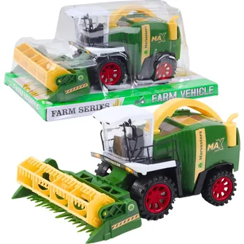 Dětský kombajn s hederem – zelený farmářský stroj