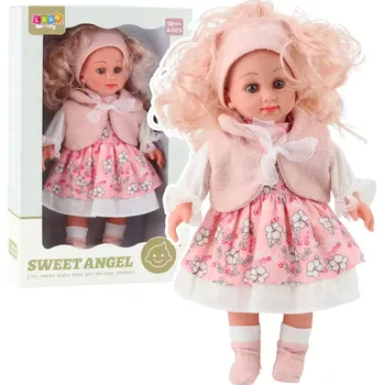 Panenka Panenka Sweet Angel v růžových květinových šatech 36 cm