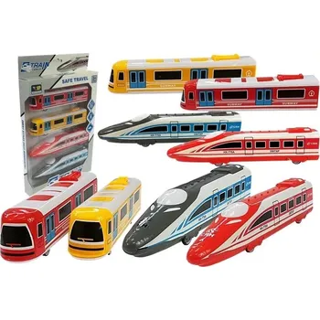 Vláček a vláčkodráha Sada vagónů a lokomotiv pendolino – různé druhy