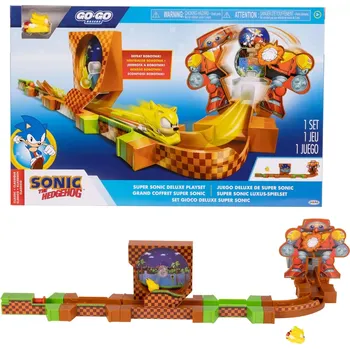 Dětské zboží Sonic Go Go Racers Deluxe závodní set s mini vozidlem