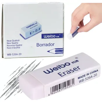 Pryž Bílá školní a kancelářská guma WEIBO 6 cm