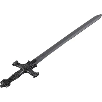 Dětská zbraň Plastový válečnický meč se zdobenou rukojetí a zvuky 80 cm