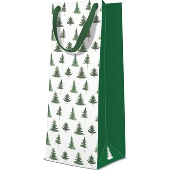 Dárková taška Dárková taška PAW Conifer Trees, bottle - 12x37x10 cm